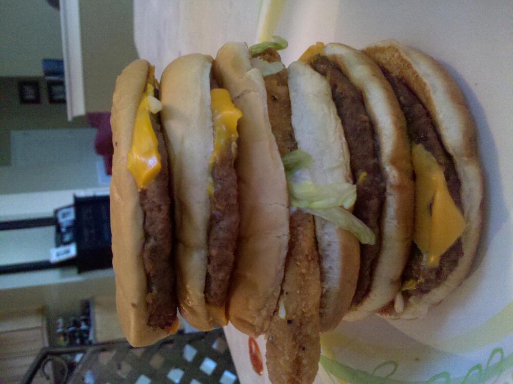 ashburn, VA :: I call it...the double McGangbang. Two McDoubles separated by a McChicken. It is McHeavenly!!