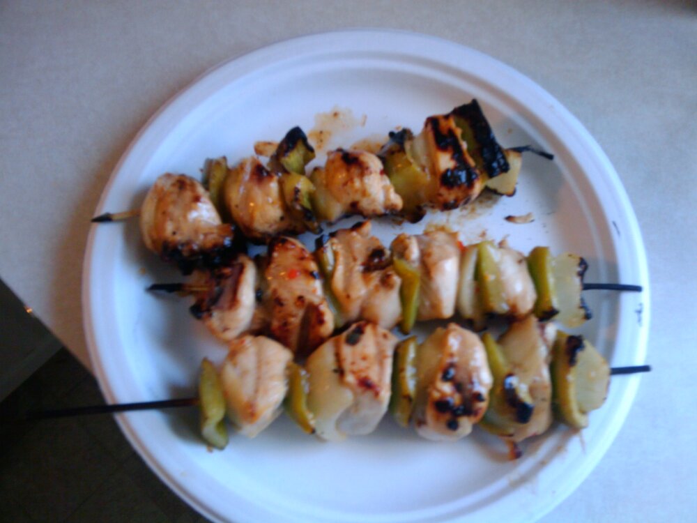 Orlando, FL :: Chicken kabob with Italian dressing marinade 