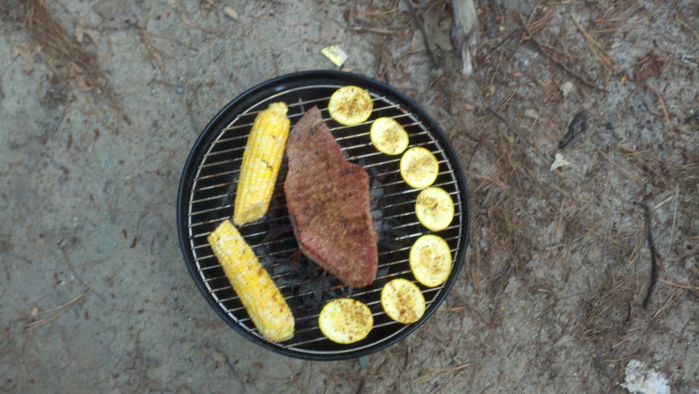 wareham, ma :: grillin it up tentside.