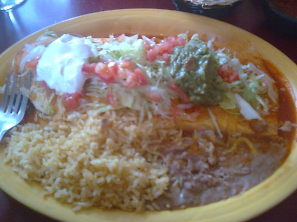 Vancouver, WA :: super burrito from El Rancho Viejo. BOMB!