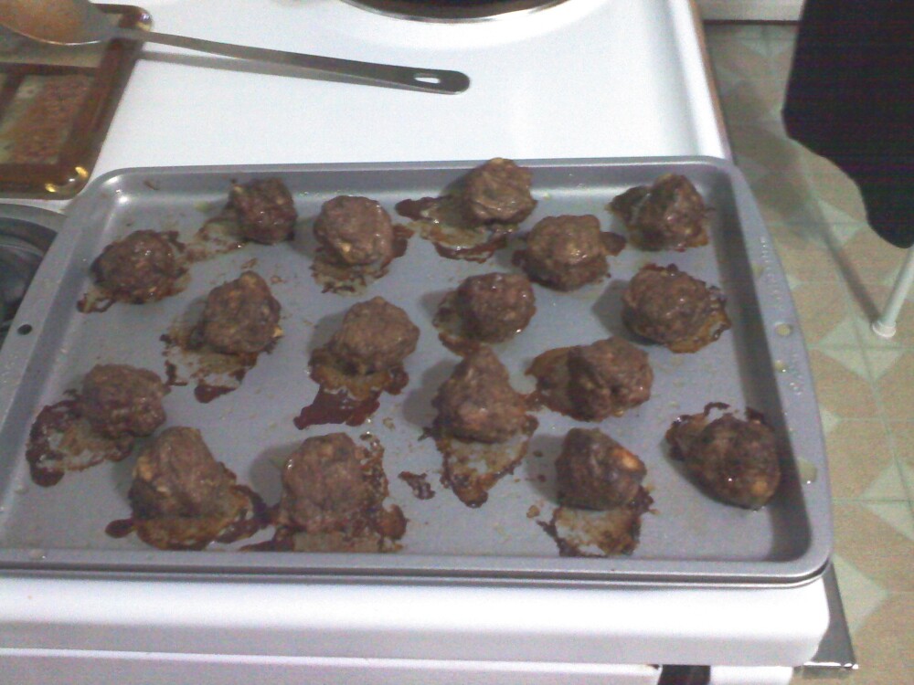 New Britain CT :: my first attempt at home made meatballs, they will be added to my pasta sauce!