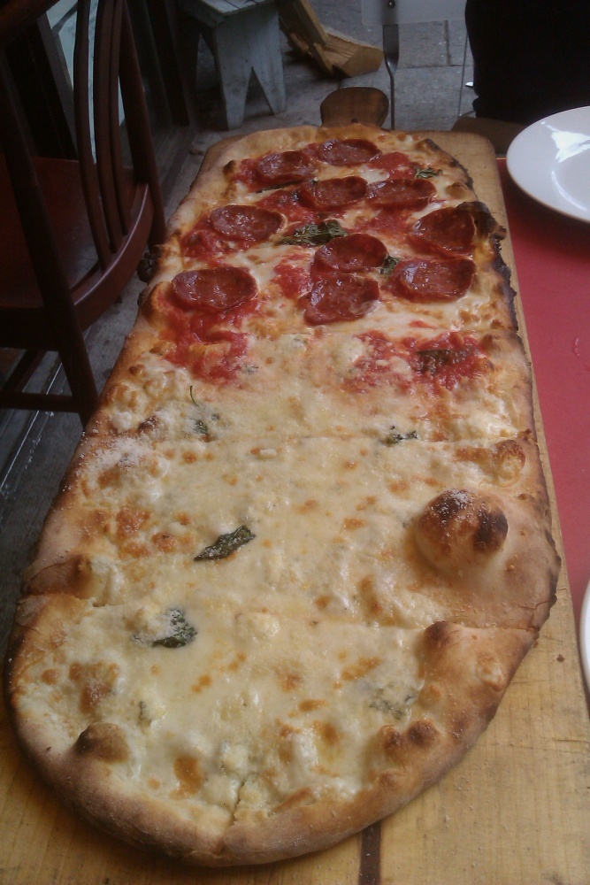 New York City, NY :: Numero 28 Pizza. 28in pepperoni & 5 cheese pizza 
