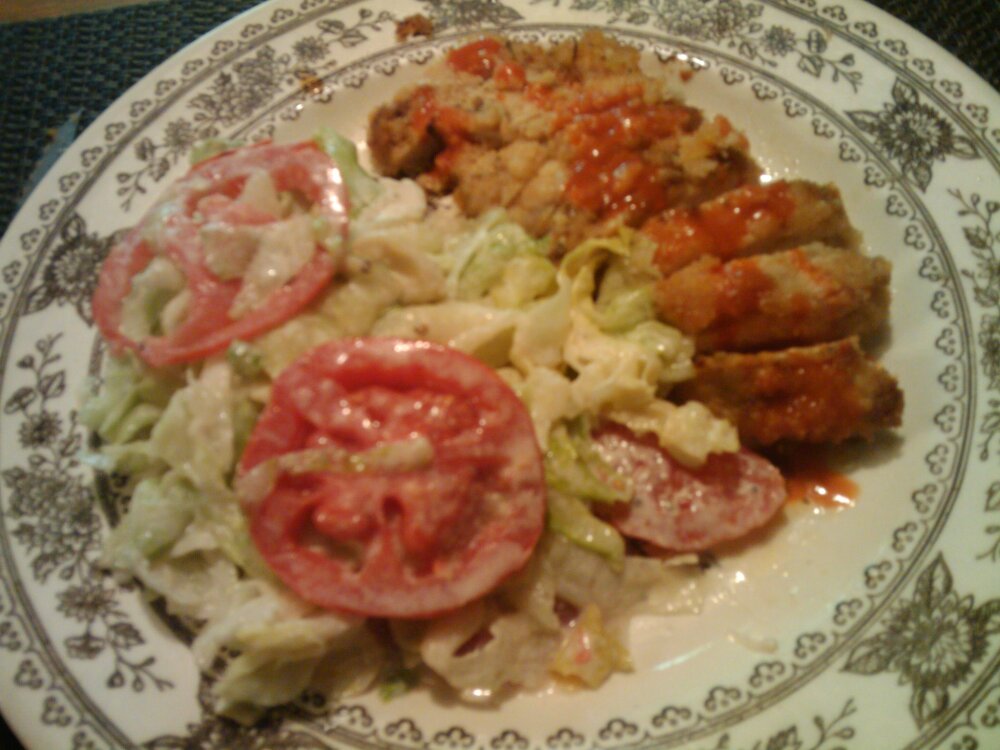 1St Ward  :: Salad and breaded Chicken Breast 