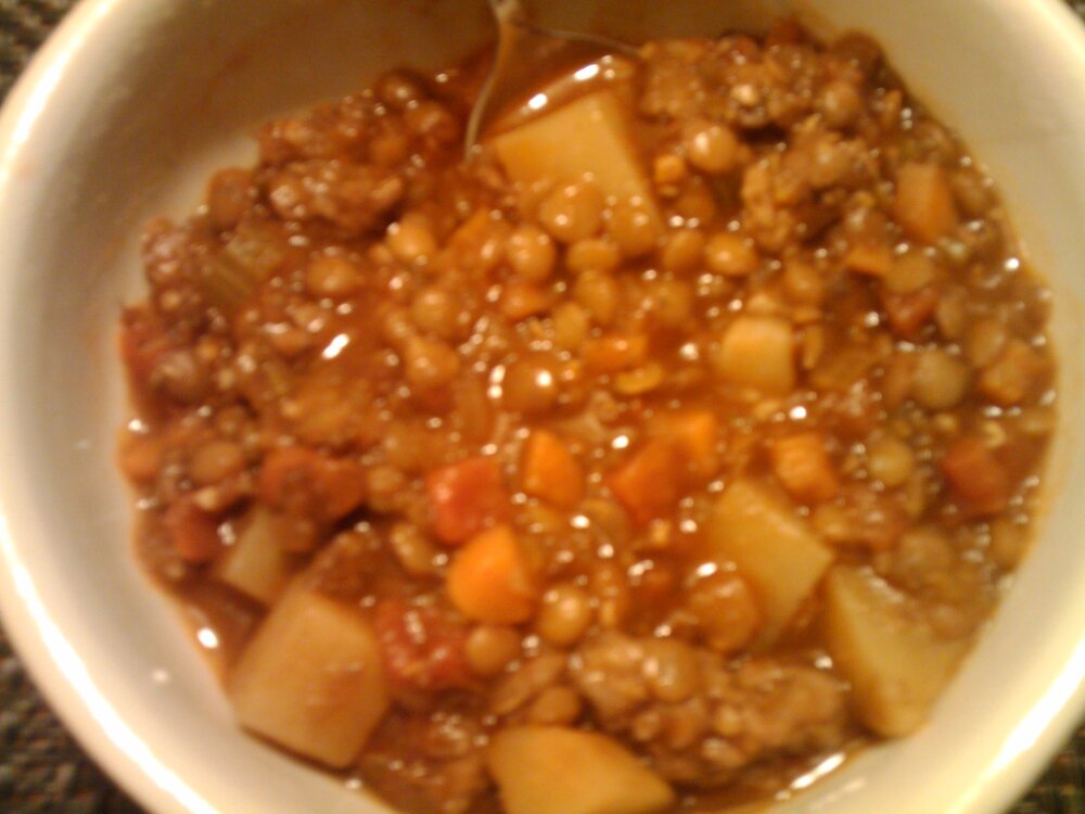 1St Ward :: final product: Moroccan Spiced Red Lentil Soup 