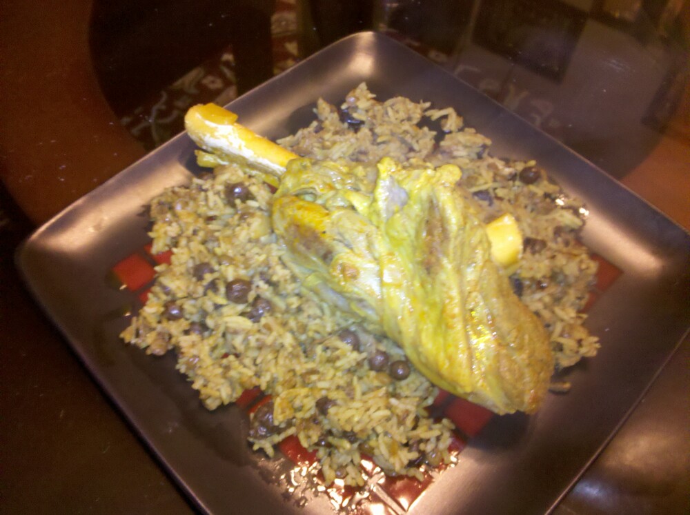 home :: Lamb shank w. "Addas Polo"
