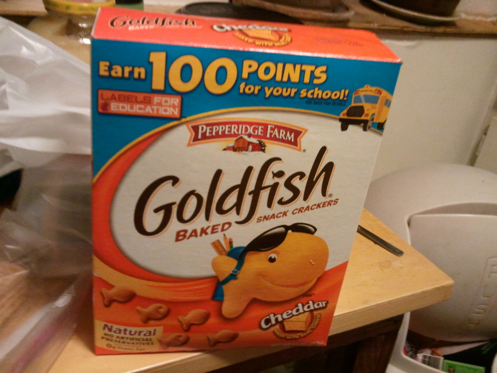 Enola, PA :: This is just a plain snack of goldfish.