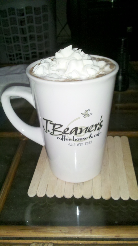 our house in New Britain CT :: hot chocolate with marshmellows and whipped cream on top!
