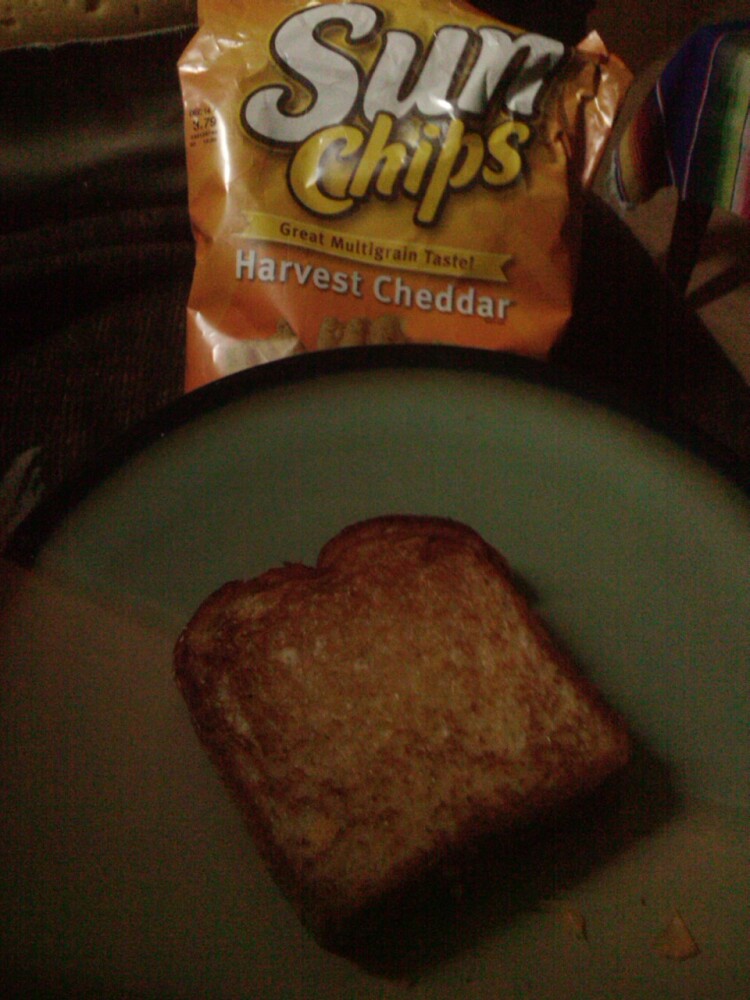 Vancouver, WA :: grilled cheese an sun chips. breakfast of champions right here lol