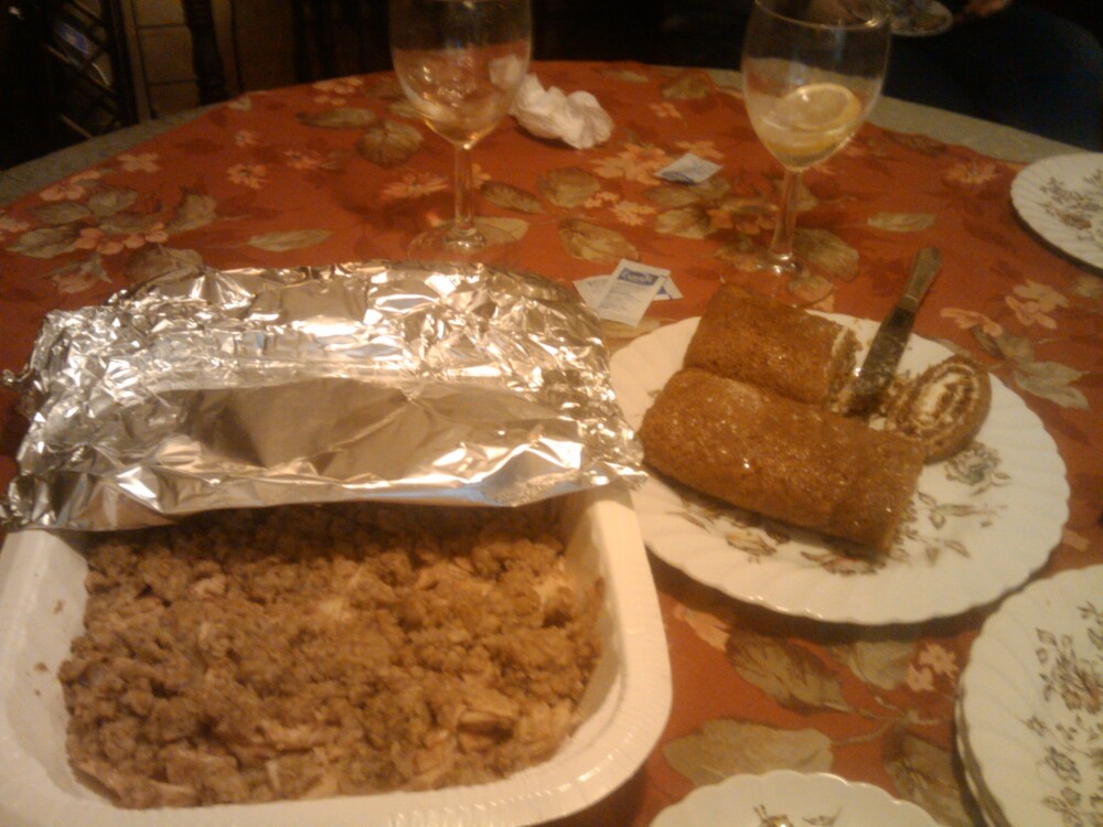 1St Ward :: Happy Thanksgiving!!!! Feast on dessert!! Homemade.  Apple Crisp and Pumpkin Roll  