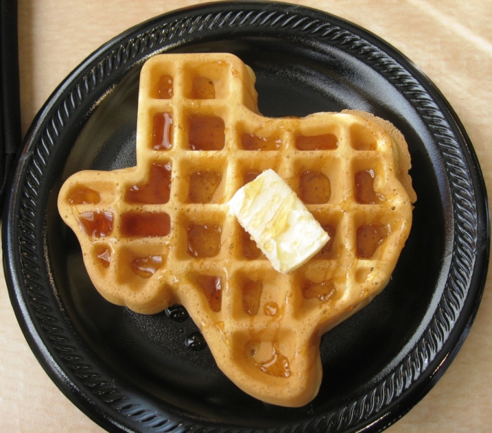 Dallas, Texas :: Texas shaped waffles at Spring Hill Suites Hotel in Fort Worth.