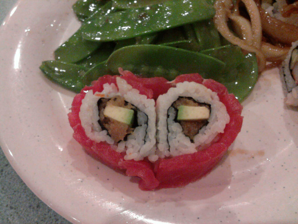 eastern ct :: valentines day sushi from fusion buffet in waterford ct.  very good place