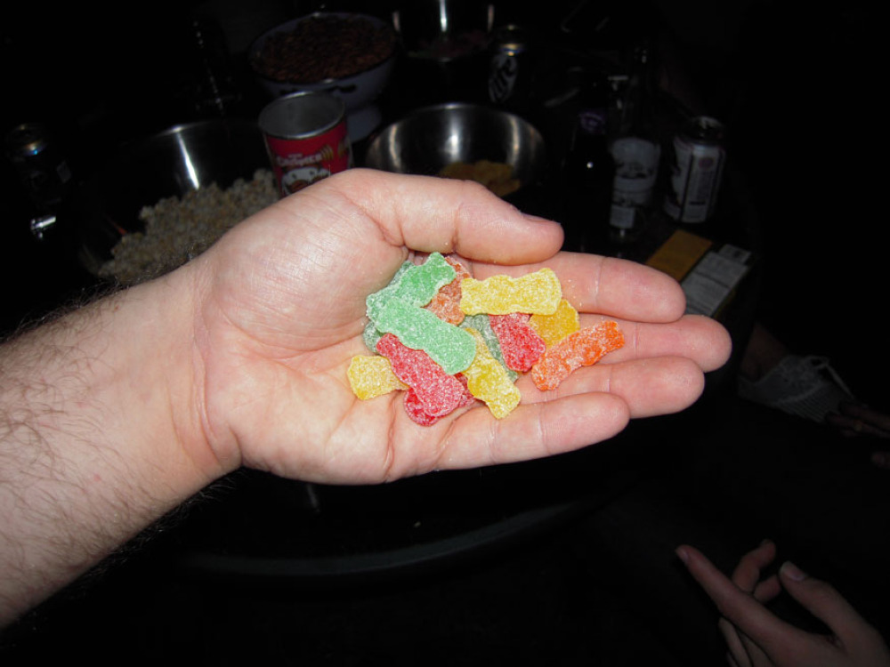 My House Cambride, MA :: Sourpatch kids!!" not much more I can say about them... we had lots for a party and now they are gone.... they were a hit for sure!!" Sourpatch kids and beer dont really go well but they are soo addicting!!