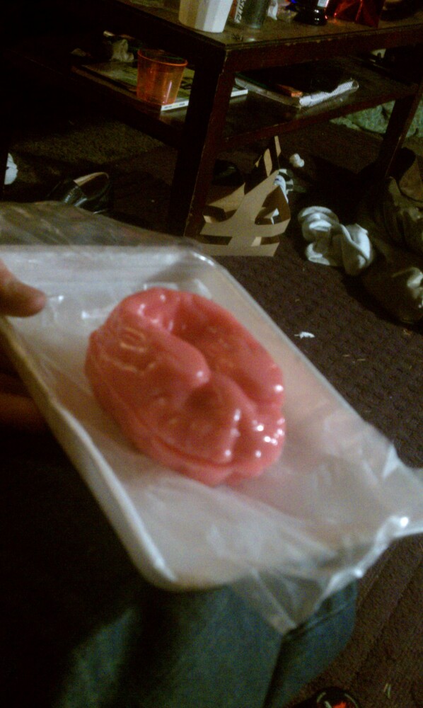 253, wa :: Huge gummi brain....came with a vial of sour cherry blood :)