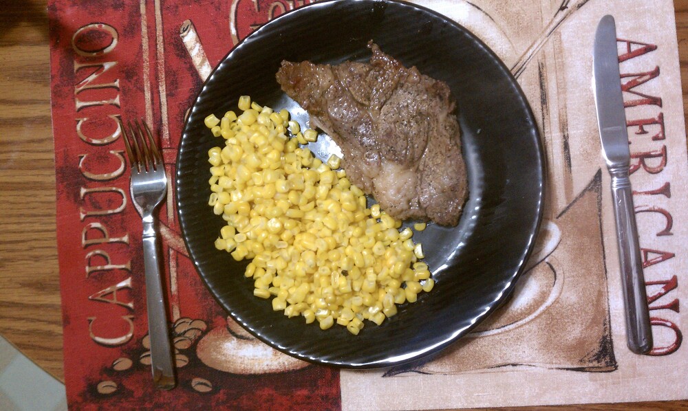 new britain CT :: steak and sweet corn