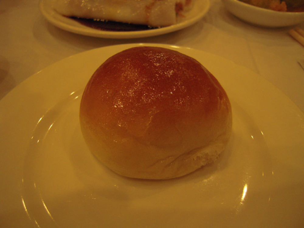 China Town Boston, MA :: it looks like a bun but its not... in-side is BBQ pork!!" its a total sleeper bun!