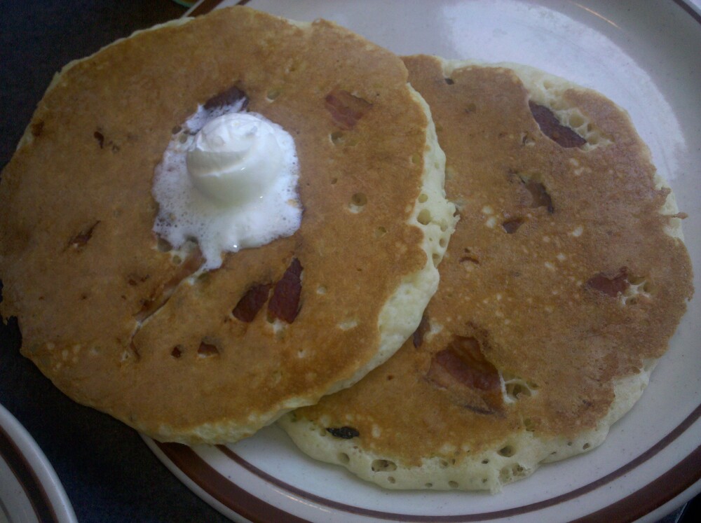 Houston Texas  :: Bacon Flapjacks ..Delicious. The 6 slices of Bacon on the side was not shown lol