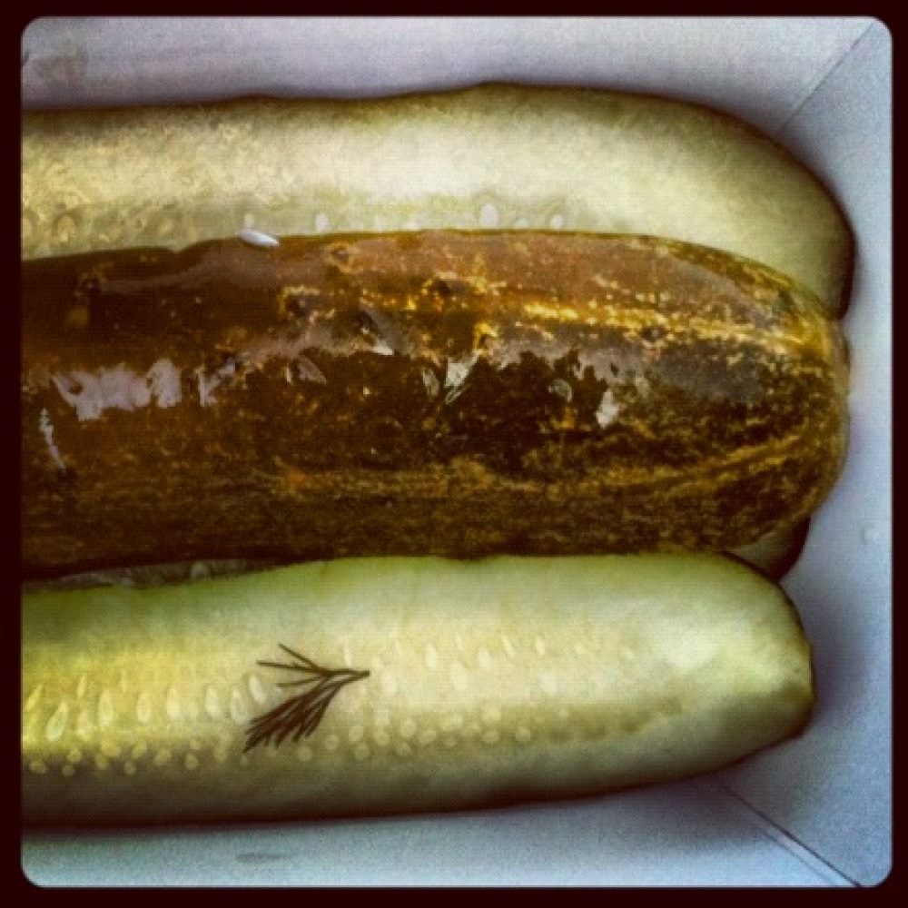 Boston Common :: 4 Grillo Pickles 2 different kinds - Original and Spicy.  