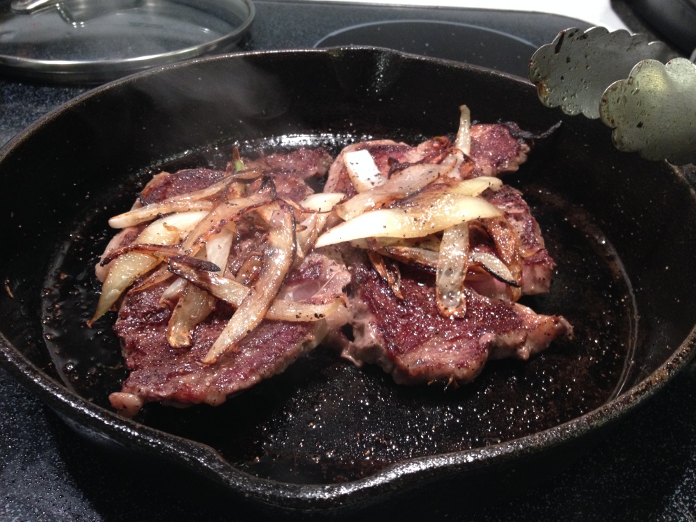 Plainville CT :: Steak and onions