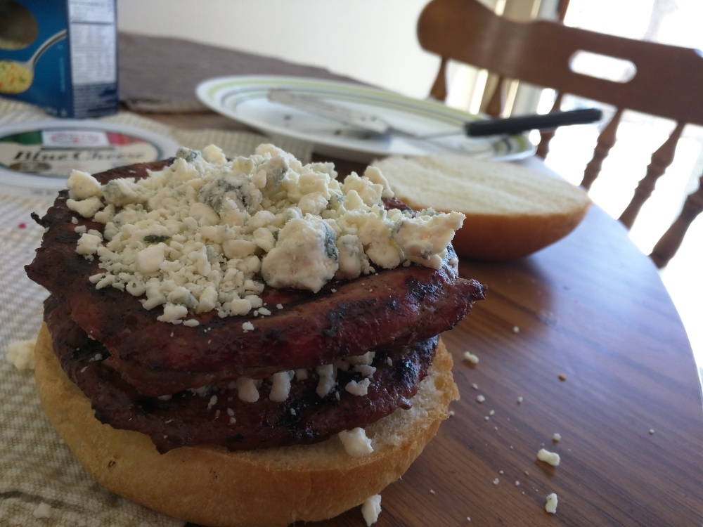 Home Plainville CT :: Double stacked blue cheese burger