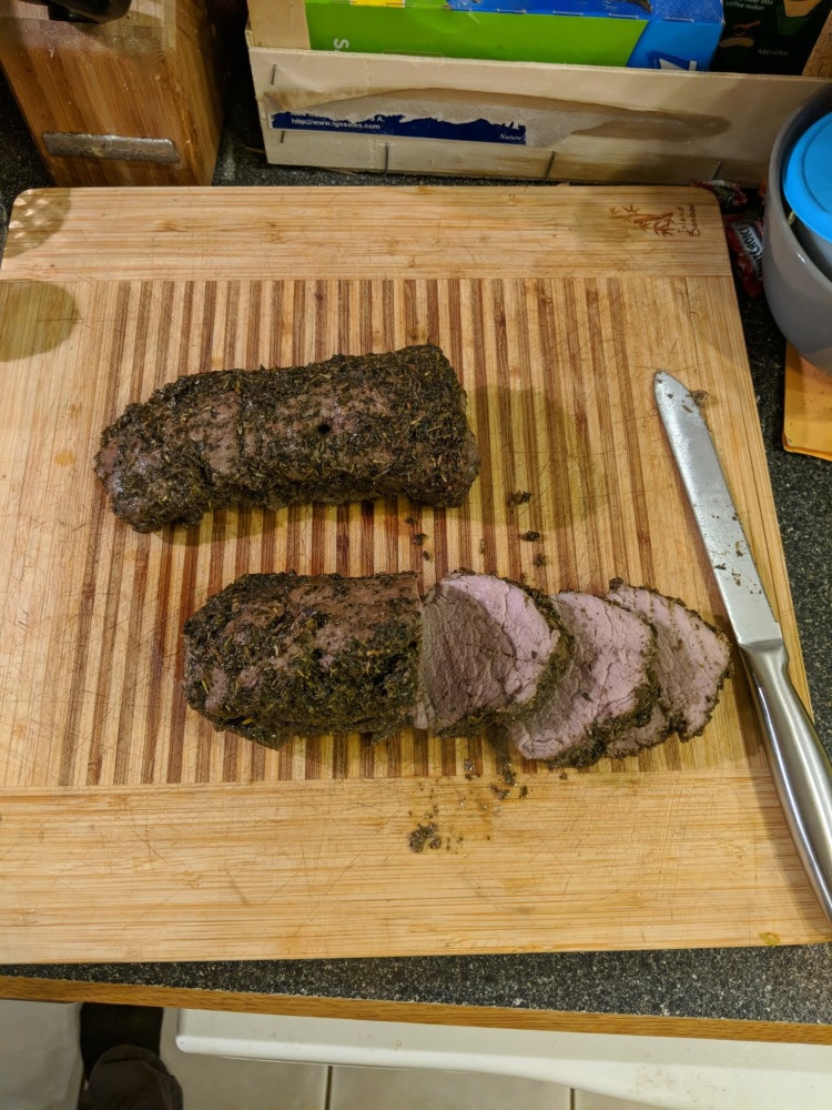 Home in CT :: pork tenderloin with some basic seasonings