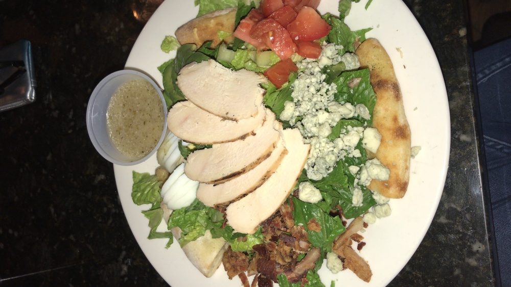 Plainville CT, Rebel Dog Coffee :: Cobb Salad with house dressing and flatbread