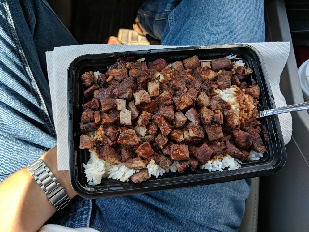 Newington, CT, USA :: Rice, steak, and A1 sauce on lunch break. Bringing A1 back...