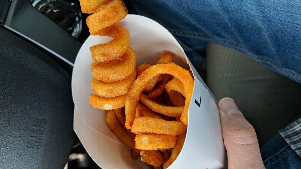 Arby's, Berlin Turnpike, Newington, CT, USA :: And when I'm really hungry, which is all the time, I mean look at me, I order hot crispy curly french fries from the nearest Arby's