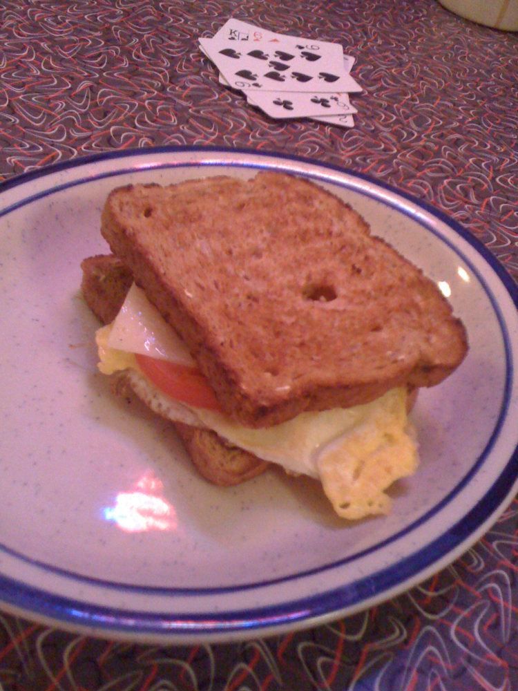 Red-Arrow Milford, NH :: I wanted a grilled cheese with tomato and a flat egg... what I got was breaded toasted on eachside with very little cheese.... a grilled cheese has lots of cheese in it!!!!  lets go red-arrow people!