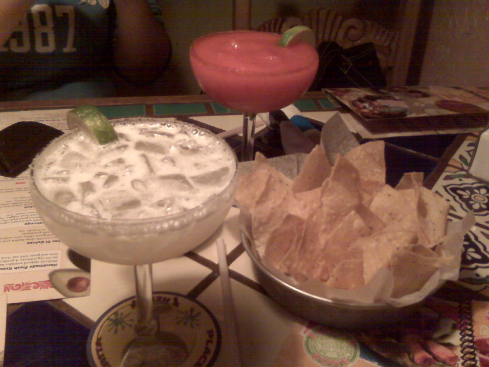 Margarita's Restaurant, Keene NH :: Margaritas! Strawberry for Samantha and Original for me!