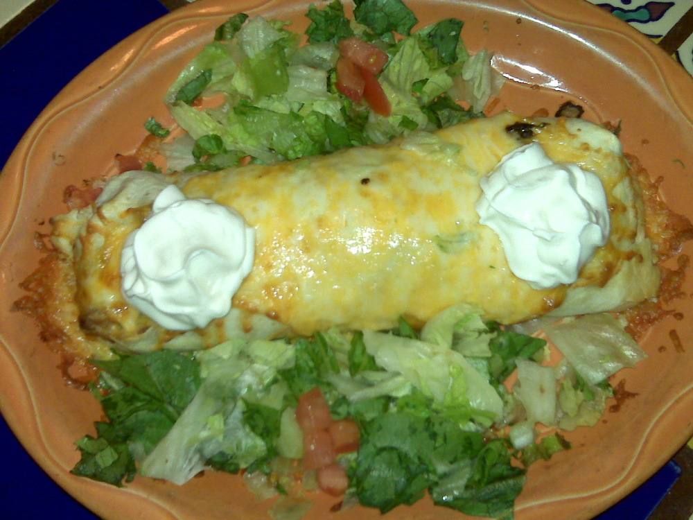 Margarita's Restaurant, Keene NH :: Veg. burrito from margaritas!