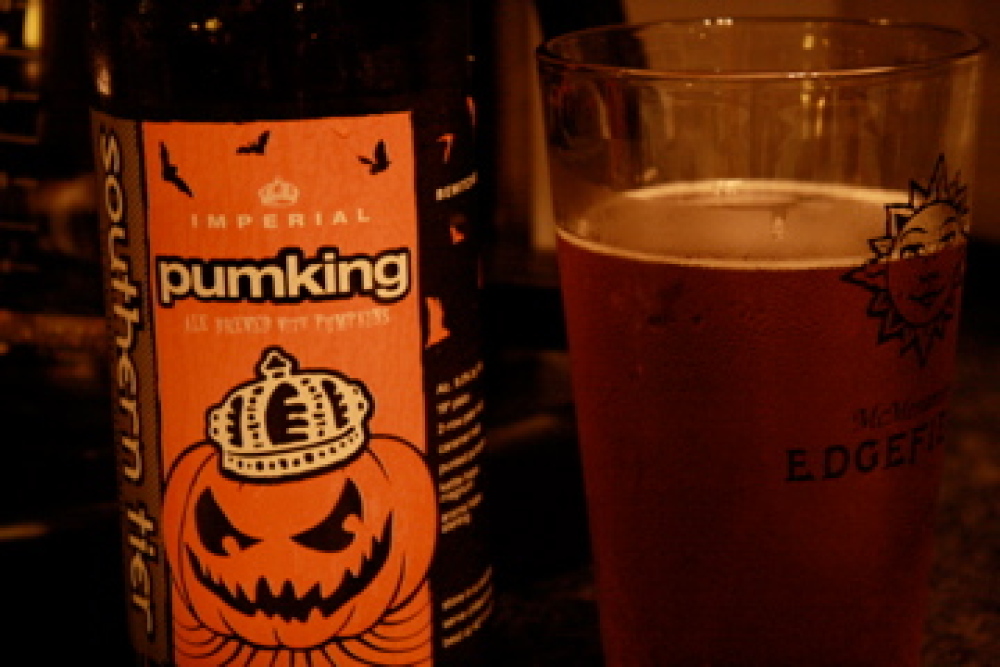 Brooklyn, NY :: We washed down our homemade agedashi tofu with this Pumpking beer. This is the tastiest pumpkin beer ever!