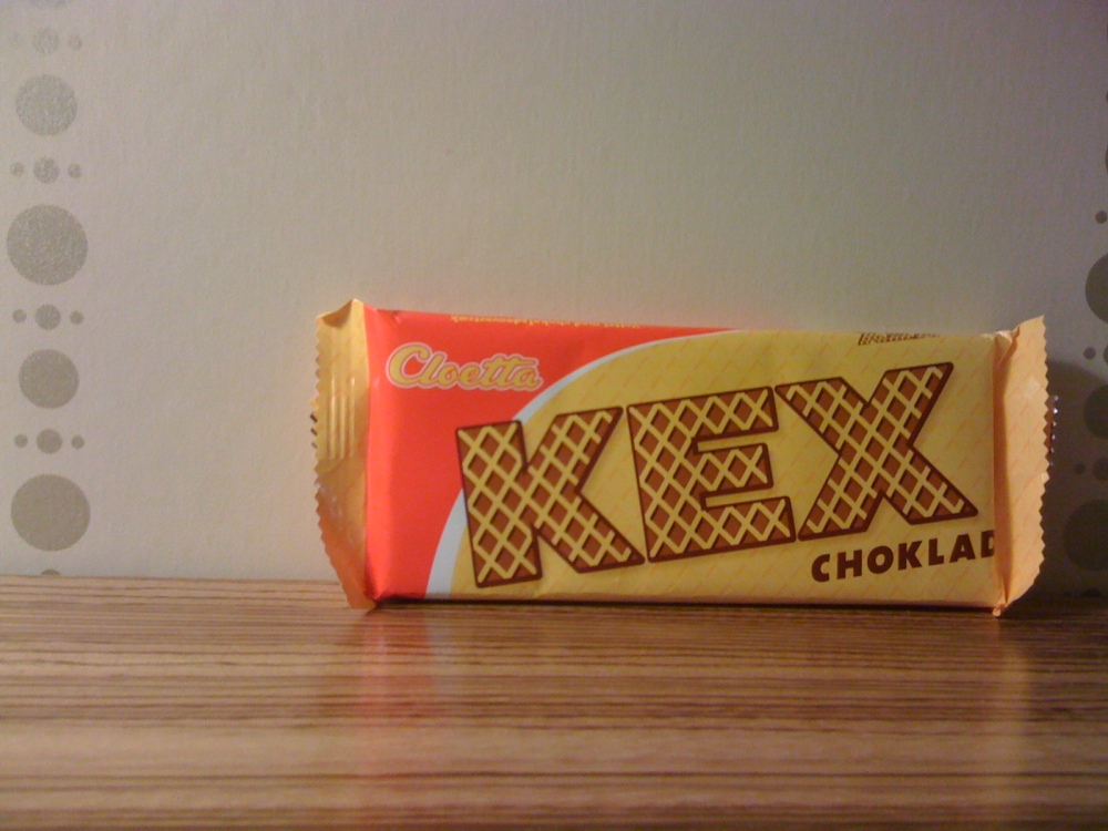 Norrmalm.  Stockholm, Sweden :: A Kex candy bar.  I saw an ad for this on the street so I thought I'd give it a try.  It was delicious!  Kind of like a Kit Kat but more crispy and more rich with the flavor. 