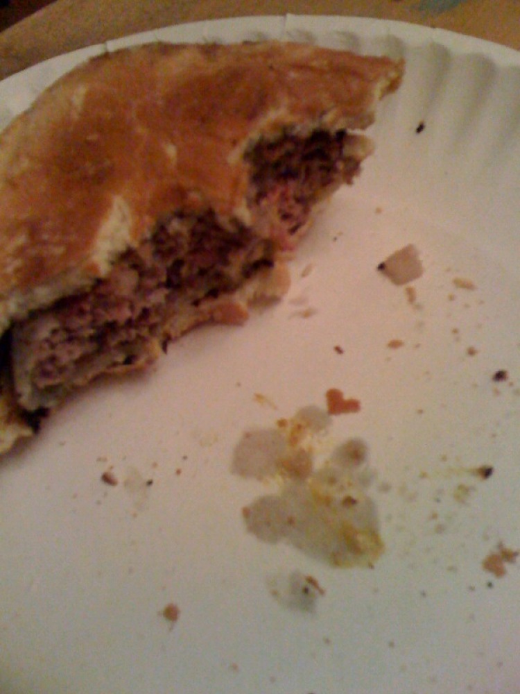 My House Cambridge, MA :: eating a hamburger fresh off the grill and about 1/2 through burger time I saw a small little heart made from crumz from the bunn in the shape of a heart!!!  that beard was made with luv I guess  