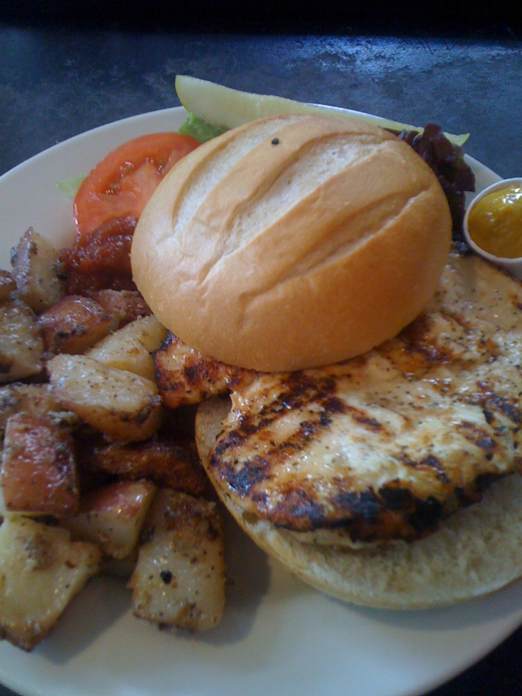 Miracle Of Science Cambridge, MA :: they make killer grilled chicken sandwiches there!  I put on all the mustard they gave me on my bird sandwich! the mustard has habanero in it!!!