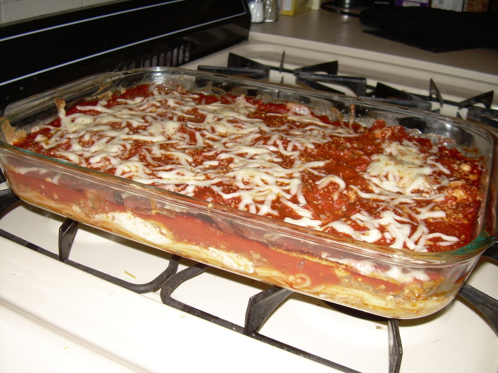 Brooklyn, NY :: spaghetti pie - my grandma's recipe