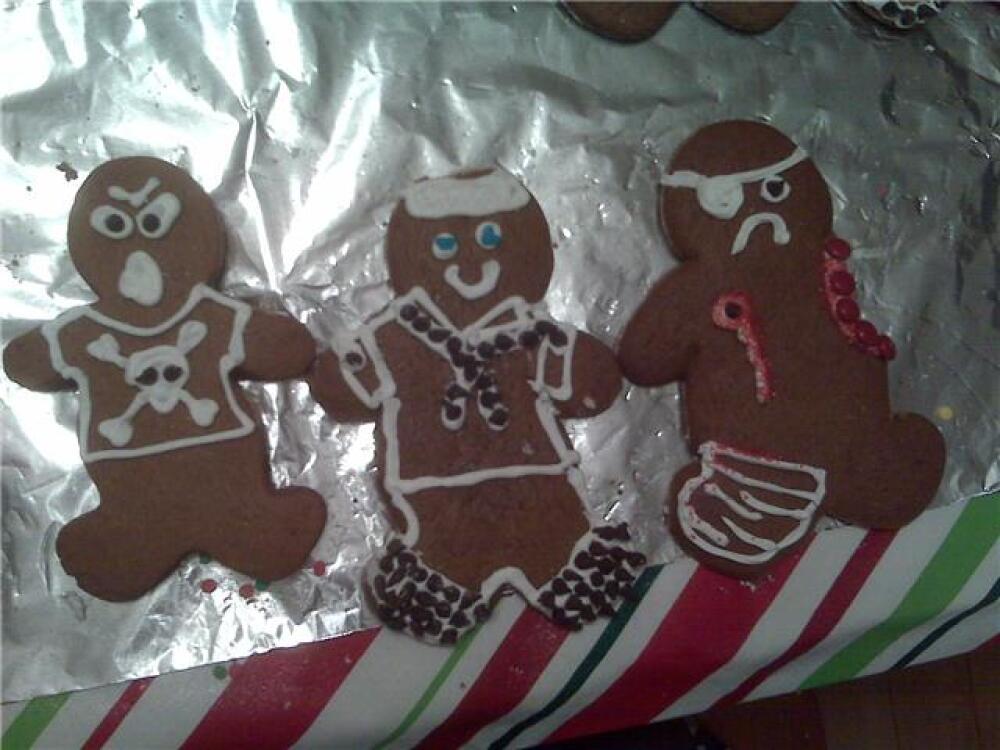 My house, Rochester, NH :: I made the twisted gingerbread men and I ate them too