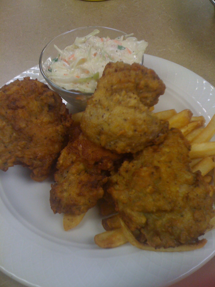 Marriott Kitchen :: a few good and bad things about fried chicken.... the first thing is that fried chicken is really GOOD!  and the 2nd thing is that fried chicken is BAD ass!