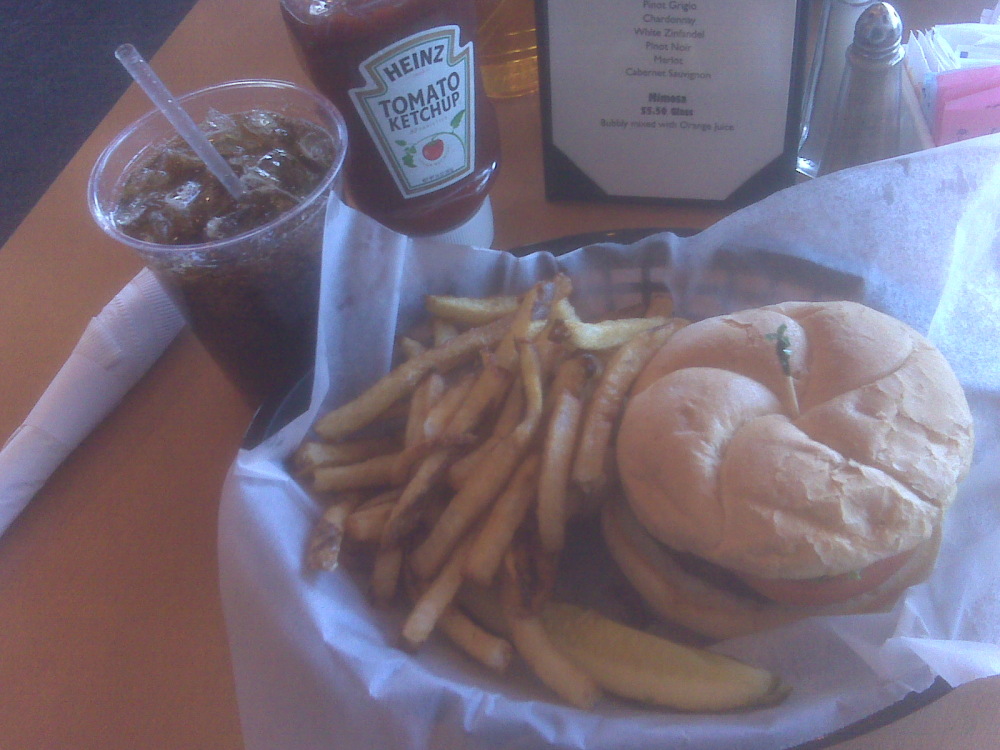 Cassidy's Grill :: Cassidy's Burger with a Coke