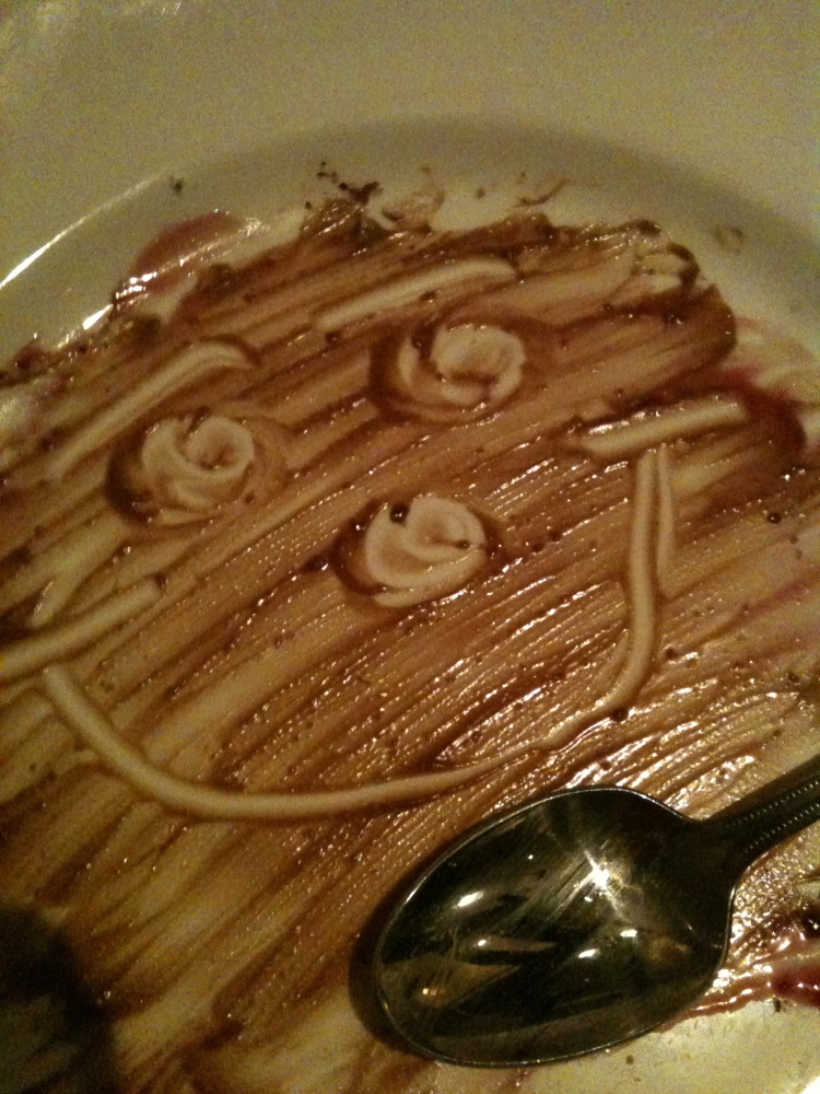 Capital Grill :: this is whats left of my flowerless chocolate espresso  cake...  
