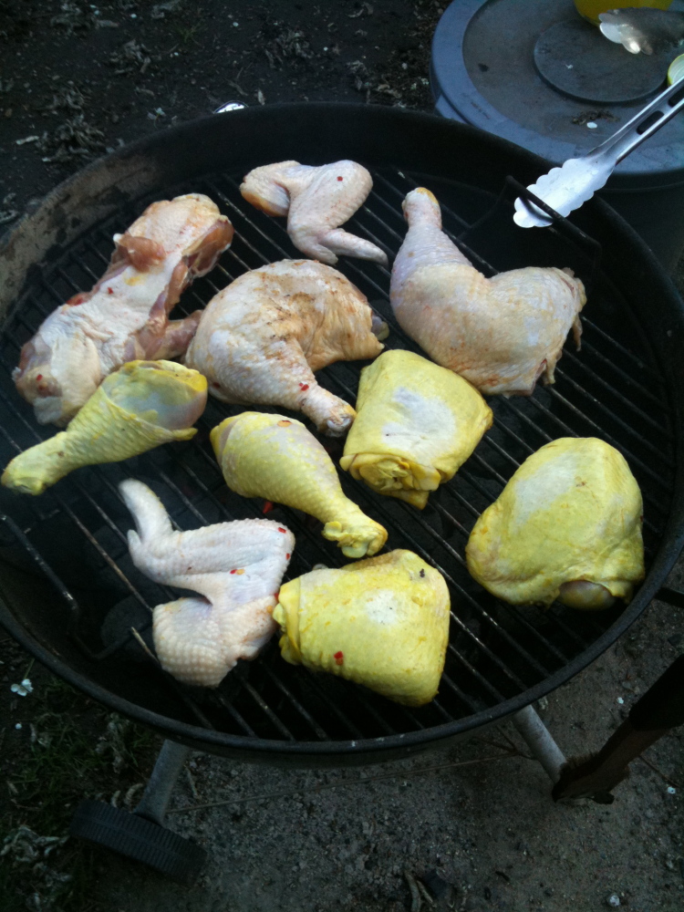 My house Cambridge, MA :: The yellow looking ones were soaked in pickle juice for a full day!!! Why do we call it pickle juice?